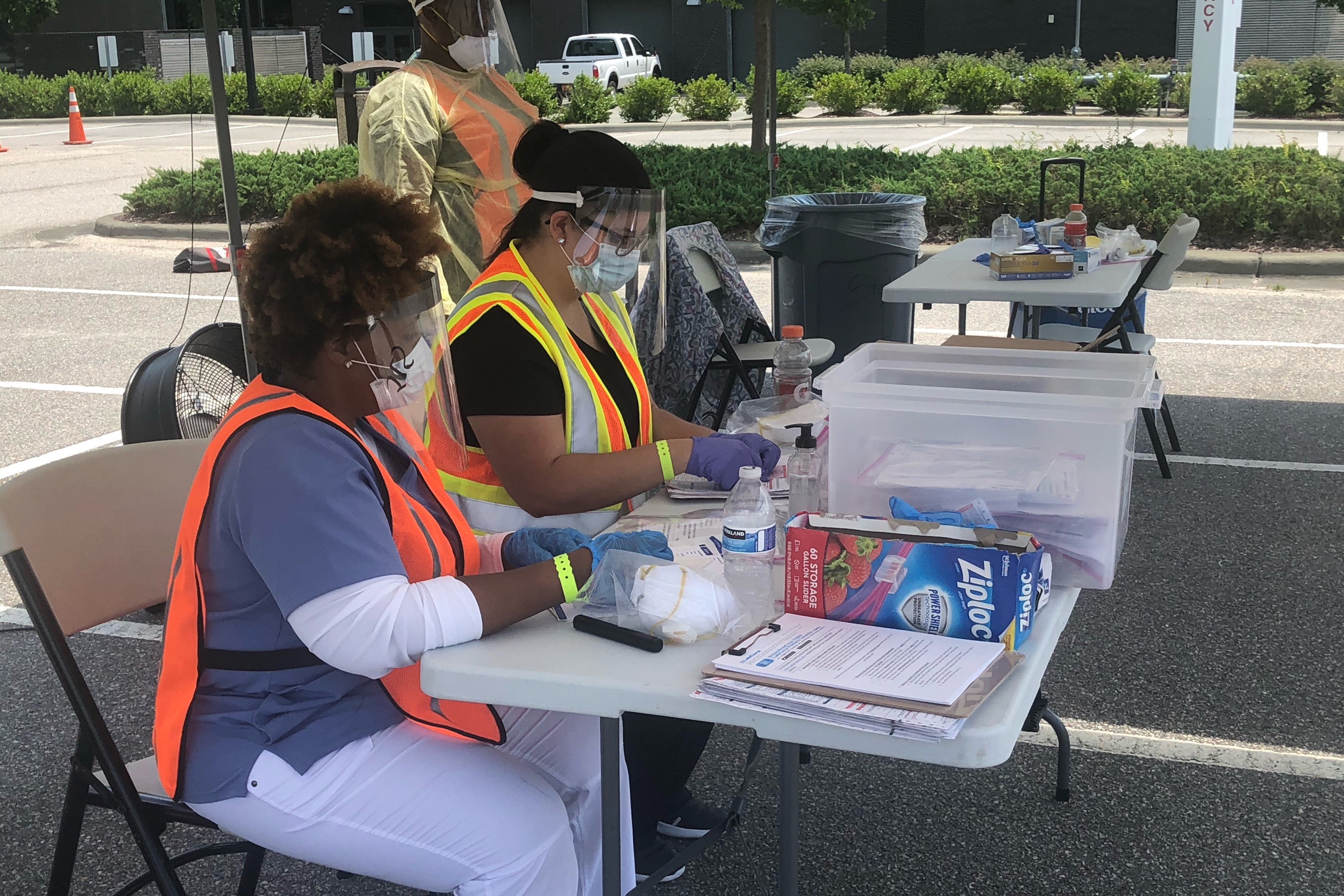 Scott Northern Wake Campus Serves as DriveThru COVID19 Testing Site
